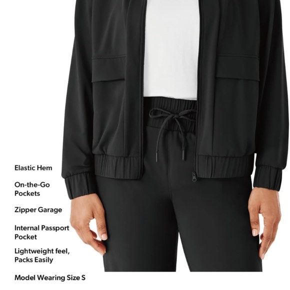 NWT Member's Mark Black Women's Travel Jacket (Size S) - Picture 4 of 7